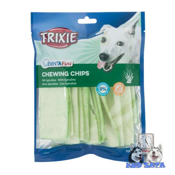 Trixie Denta Fun Spirulina Chewing Chips 100g