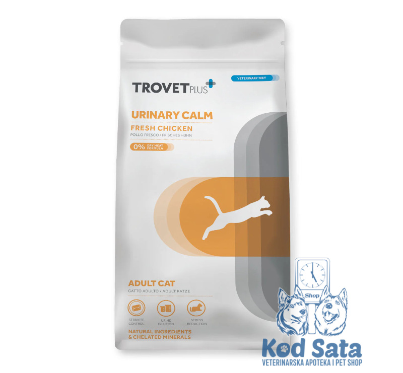 TrovetPlus Urinary Calm Za Mačke, Veterinarska Dijeta Za Urinarni Trakt 1,2kg