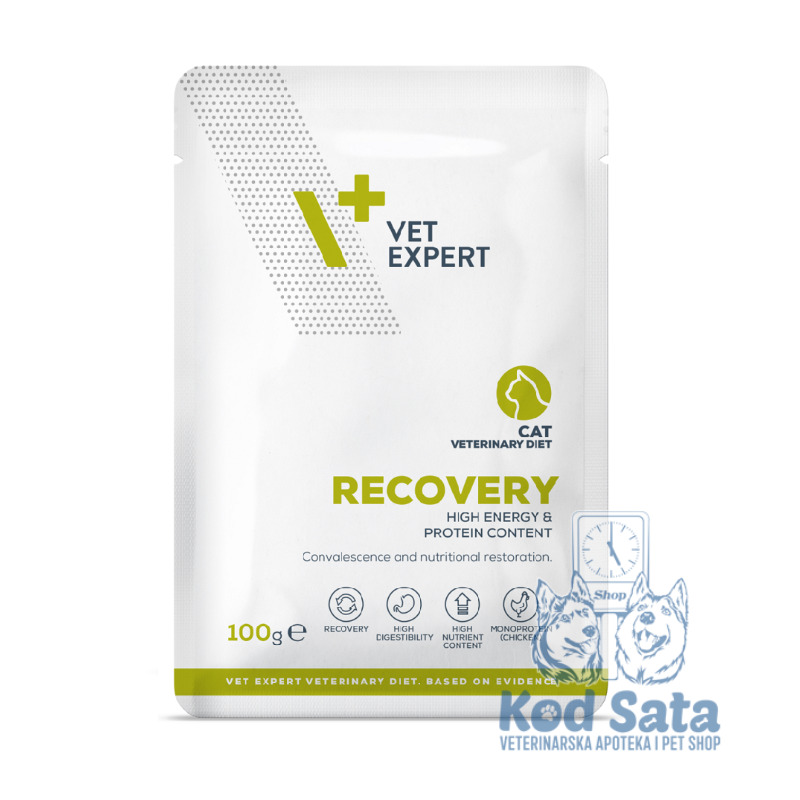 Vet Expert Recovery, Vet. Vlažna Hrana Za Mačke Za Oporavak i Rekonvalescenciju 