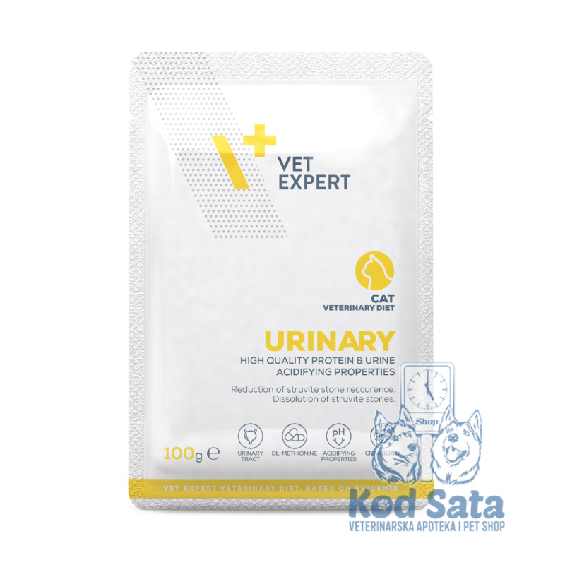 Vet Expert Urinary, Vet. Vlažna Hrana Za Mačke 100g x 12kom