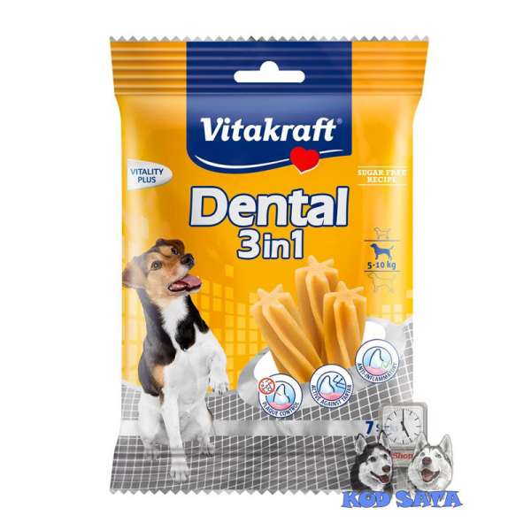 Vitakraft Dental štapići 3u1 za pse od 5kg-10kg 120g