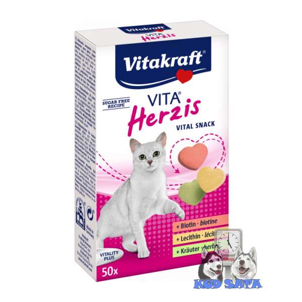 Vitakraft Vita Herzis Vitaminska Poslastica Za Mačke 30g