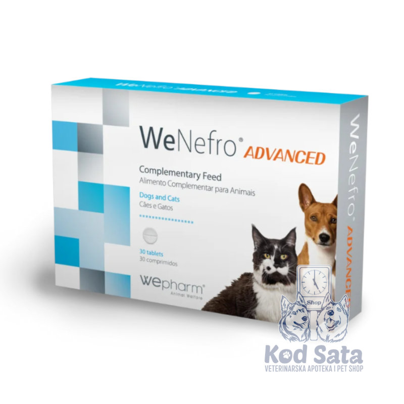 WeNefro Advanced, Za Podršku Bubrega, Za Pse i Mačke 30tableta