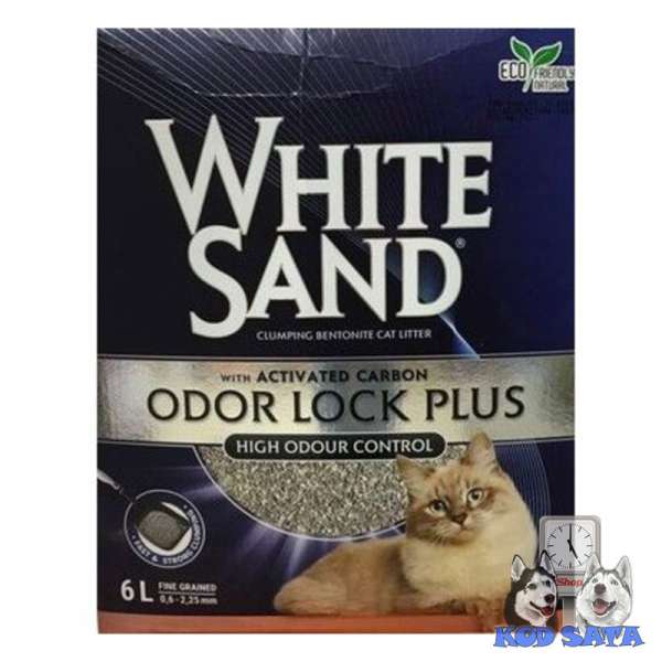White Sand Odor Lock, Posip Za Mačke 6l
